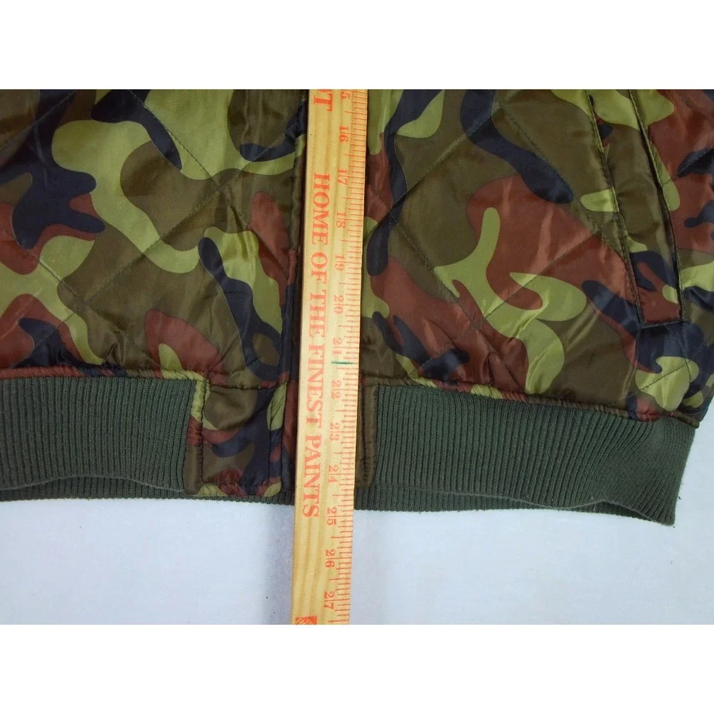 TEN WEST Boy's 14/16 Reversible Camo Quilted‎ Puffer Jacket  Removable Sleeves